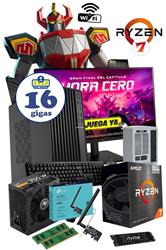 PC AMD RYZEN 7 5700G 16GB 500GB A520M WIFI + MONIT